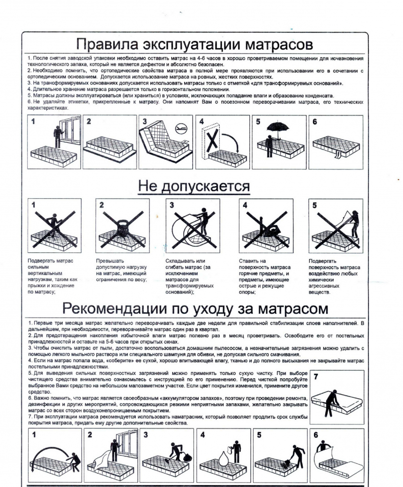 Срок службы матраса ппу